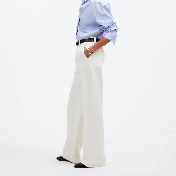 Madewell Harlow Wide-Leg Jeans Airy Denim Edition White Size 31 - Picture 10 of 10